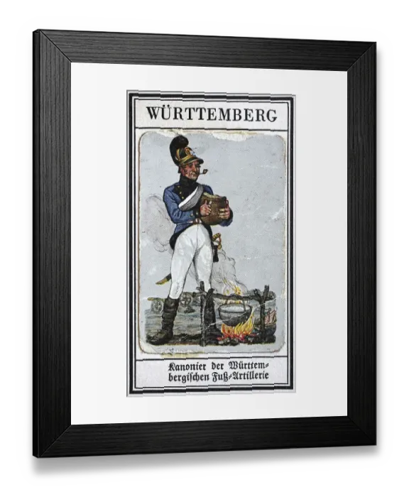 Framed Print : German Uniforms of the 19th century Framed Print : German Uniforms of the 19th century