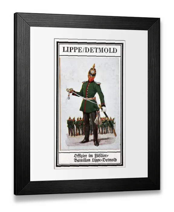 Framed Print : German Uniforms of the 19th century Framed Print : German Uniforms of the 19th century