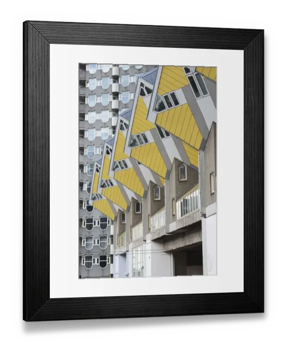 Framed Print : Cube Houses, Rotterdam, Zuid-Holland, Netherlands Framed Print : Cube Houses, Rotterdam, Zuid-Holland, Netherlands