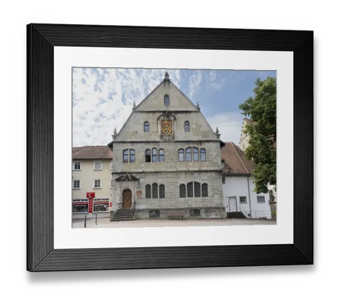 Framed Print : City Archive, Ueberlingen, Lake Constance