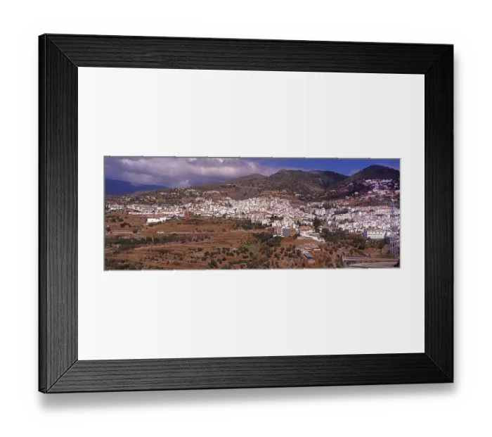 Framed Print : View over the white village of Frigiliana Framed Print : View over the white village of Frigiliana
