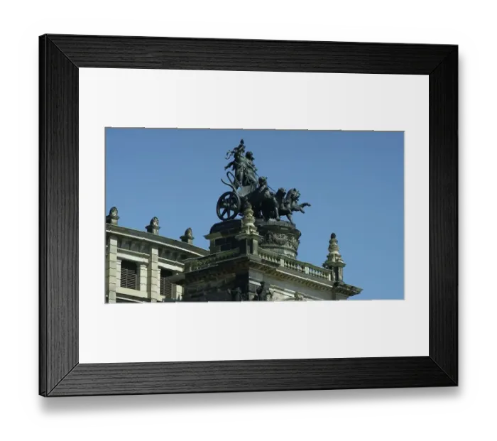 Framed Print : Semperoper, opera house of the Saechsische Staatsoper Dresden (Saxon State Opera)