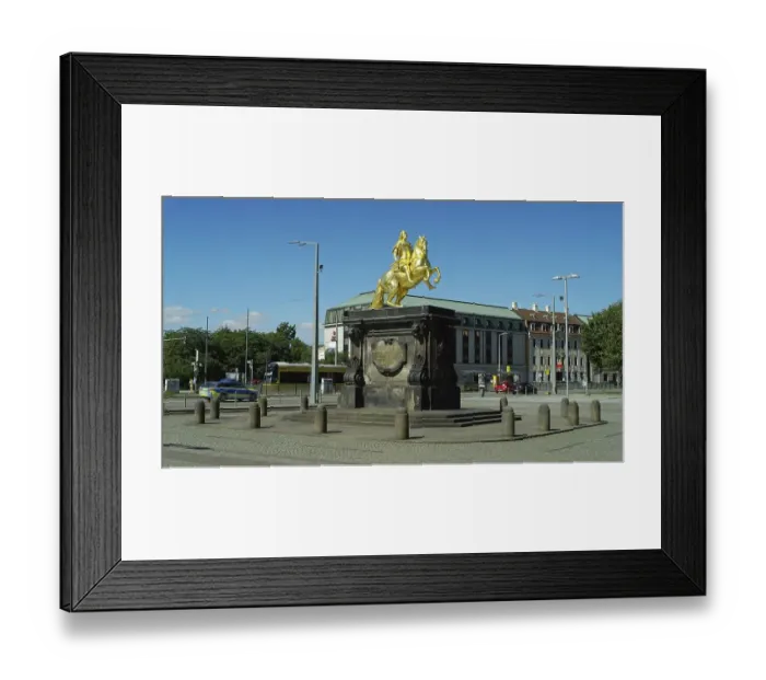 Framed Print : Goldener Reiter, Golden Cavalier