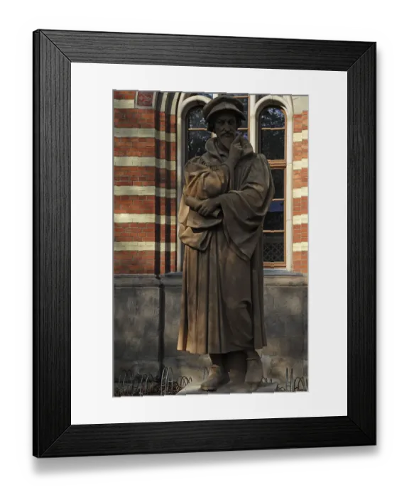 Framed Print : Statue of the philosopher Philipp Melanchton