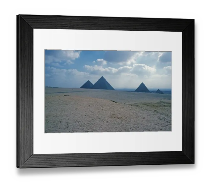 Framed Print : Pyramid of Cheops, Chephren and Mykerinos