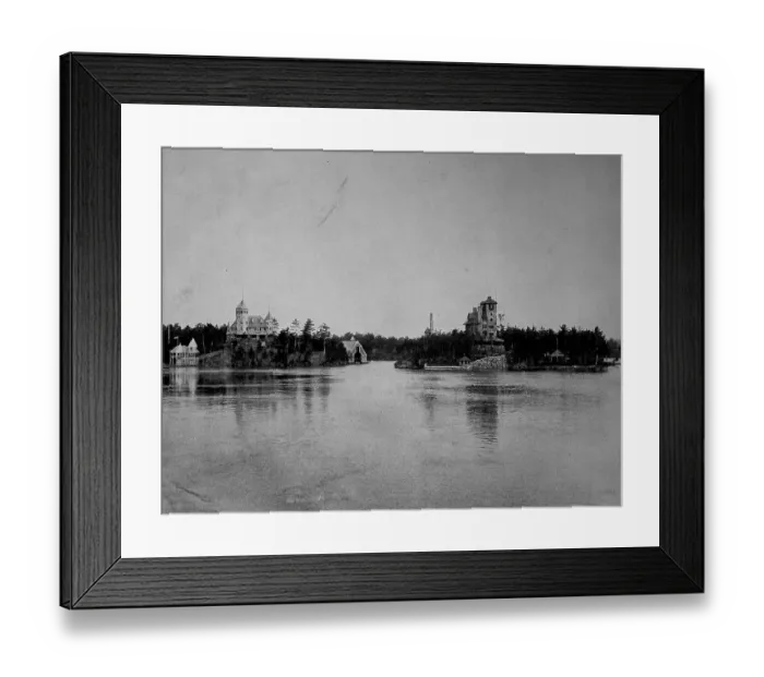 Framed Print : Houses, villas on the Thousand Islands