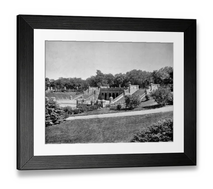 Framed Print : The Terrace at Central Park in New York Framed Print : The Terrace at Central Park in New York
