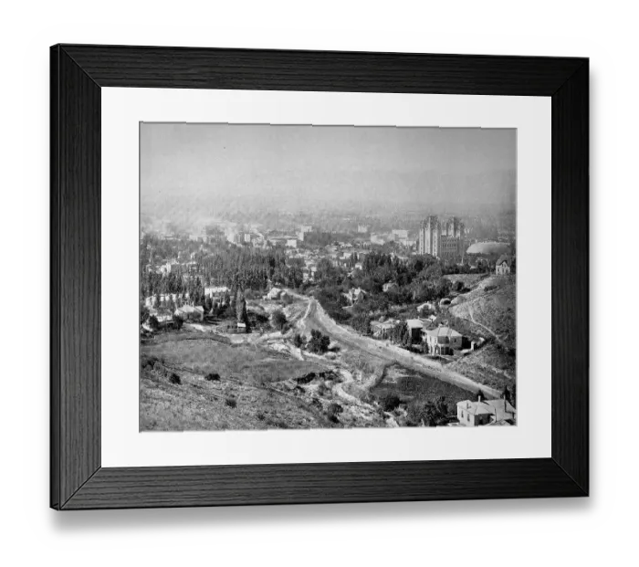 Framed Print : View of Salt Lake City in the State of Utah