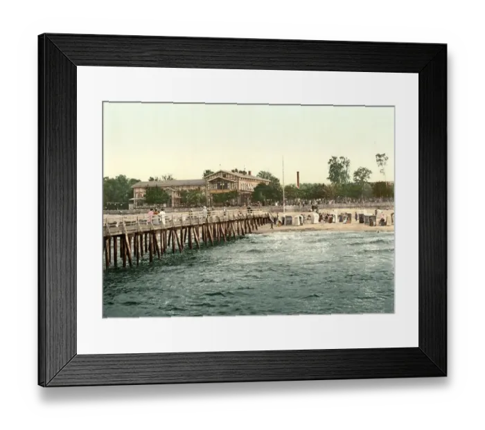 Framed Print : Castle, bridge and beach of Colberg in Pomerania Framed Print : Castle, bridge and beach of Colberg in Pomerania