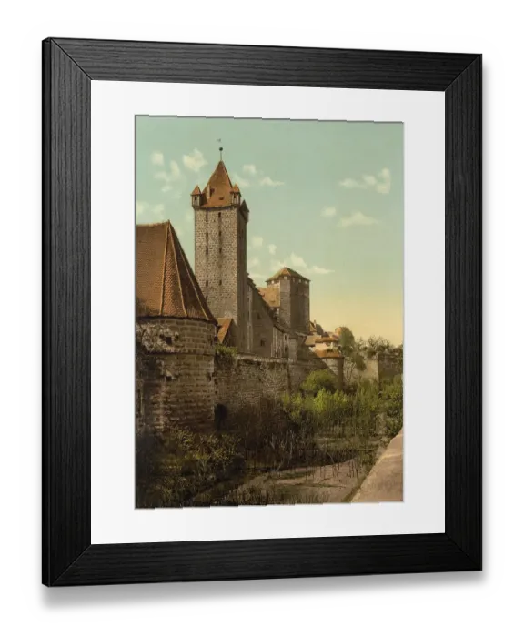 Framed Print : The Luginsland Tower in Nuremberg