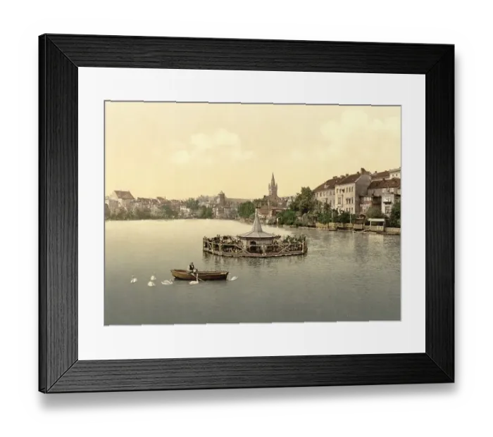 Framed Print : Lake in Koenigsberg, south side Framed Print : Lake in Koenigsberg, south side