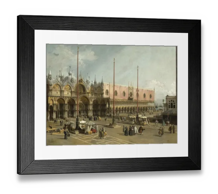Framed Print : St Marks Square in Venice c. 1750