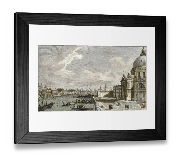 Framed Print : View of the Grand Canal from Santa Maria della Salute