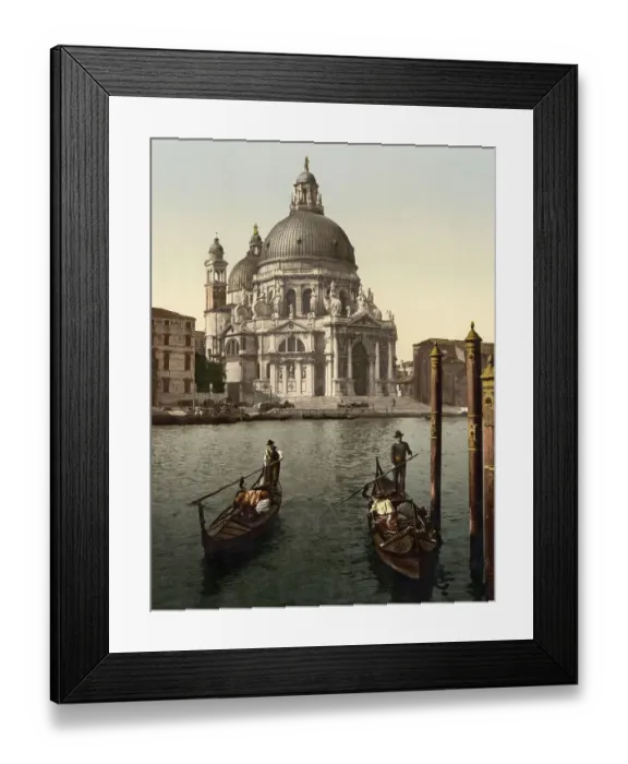 Framed Print : Church of Salute, 1890, Venice