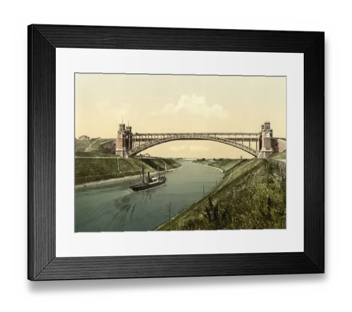 Framed Print : The bridge at Holtenau, Kiel, Schleswig-Holstein