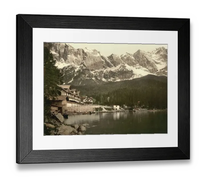 Framed Print : The Eibsee lake in Upper Bavaria