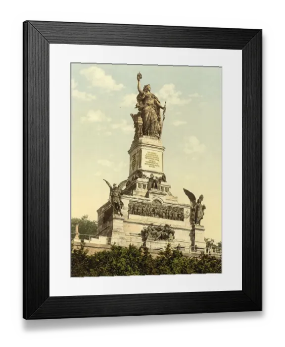 Framed Print : The Niederwald Monument, Niederwalddenkmal near Ruedesheim am Rhein Framed Print : The Niederwald Monument, Niederwalddenkmal near Ruedesheim am Rhein