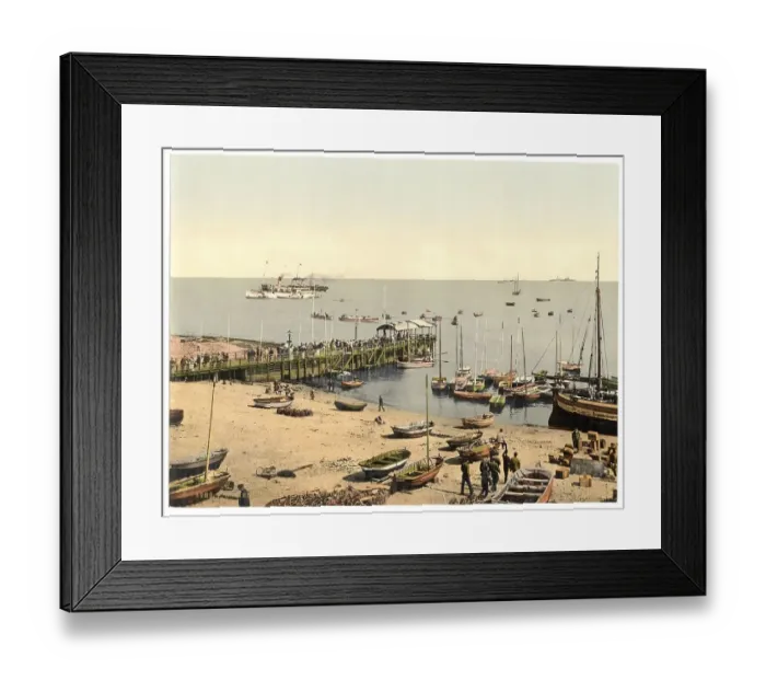 Framed Print : The pier in Helgoland, North Sea