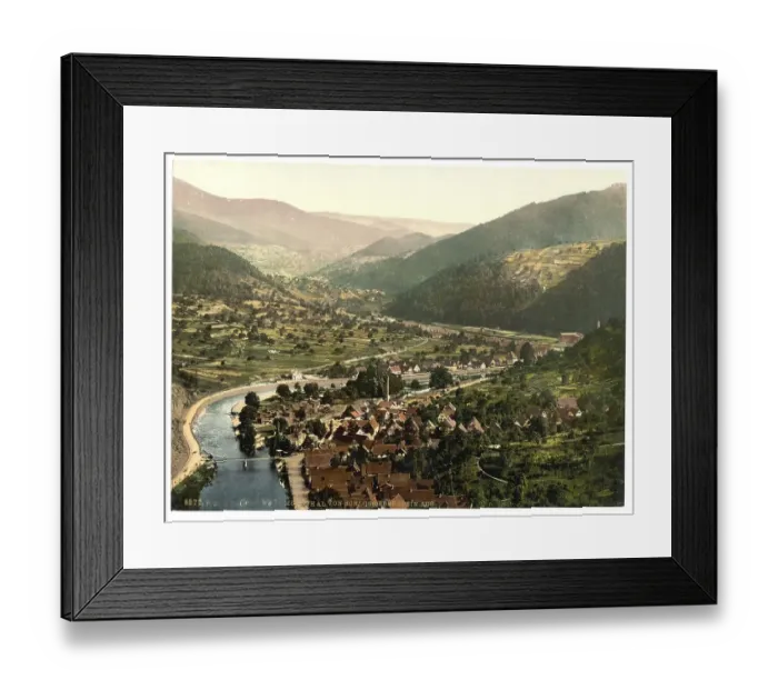 Framed Print : The valley of Murg seen from Eberstein