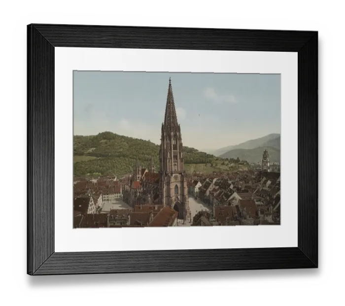 Framed Print : Freiburg im Breisgrau, the cathedral