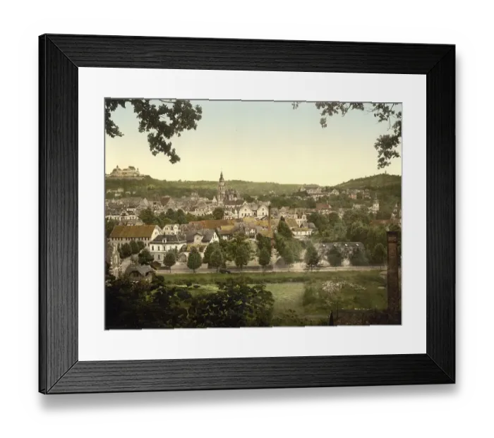 Framed Print : View of Coburg, Franconia, Bavaria, c Framed Print : View of Coburg, Franconia, Bavaria, c