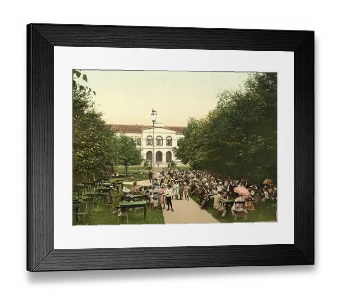 Framed Print : Grandhotel and spa garden of Norderney