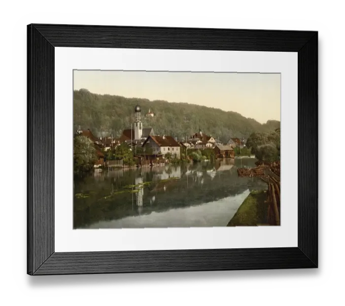 Framed Print : Wolfratshausen in Bavaria, Germany