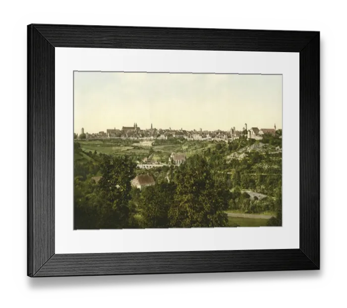 Framed Print : Rothenburg ob der Tauber in Bavaria