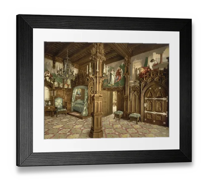 Framed Print : Study, Tristan, Neuschwanstein Castle in Bavaria