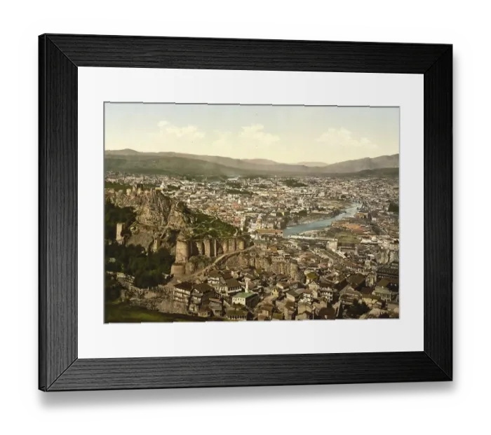 Framed Print : City and Fortress, Tbilisi, Russia
