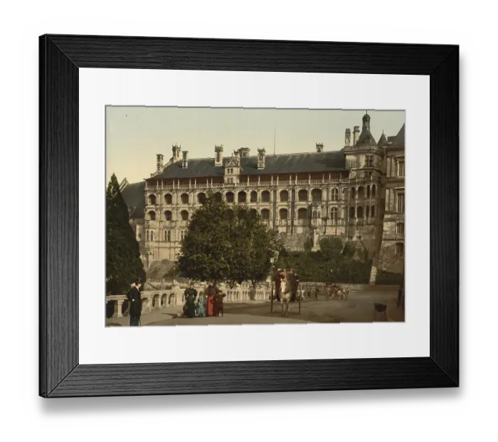 Framed Print : The Castle, wing of Francis I, the facade