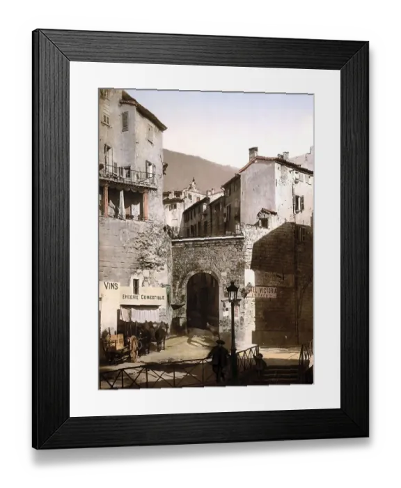 Framed Print : New Gate in the Old Town of Grasse