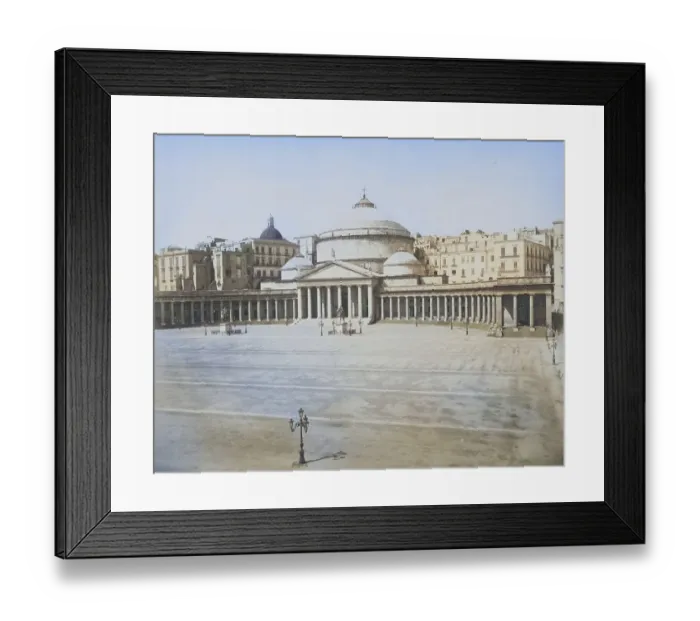 Framed Print : Basilica di San Francesco di Paola at the Piazza del Plebiscito in Naples