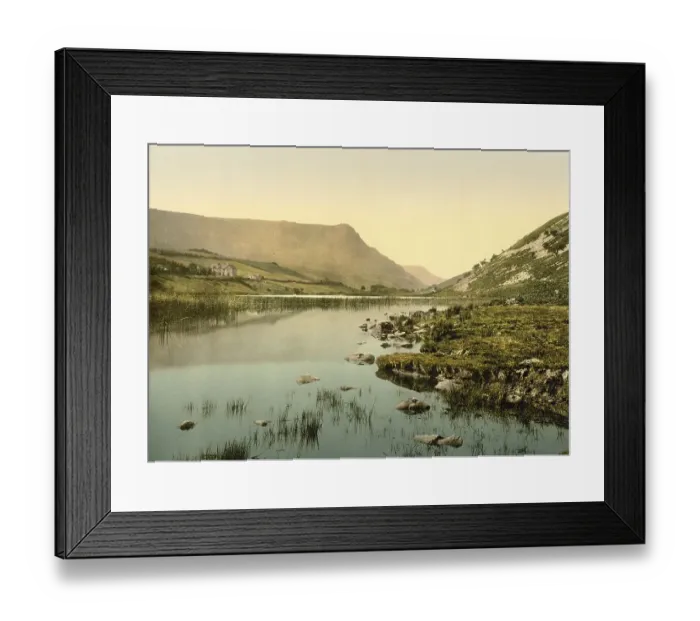 Framed Print : Lake Gwernaulake near Caderidris