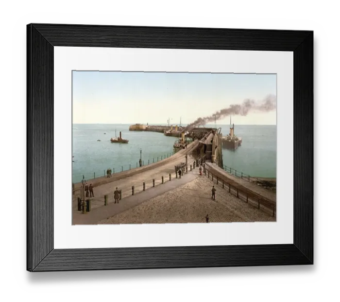 Framed Print : The Admiralty Pier, Dover, town with the most important English harbour on the Straits of Dover on the English Channel Framed Print : The Admiralty Pier, Dover, town with the most important English harbour on the Straits of Dover on the English Channel