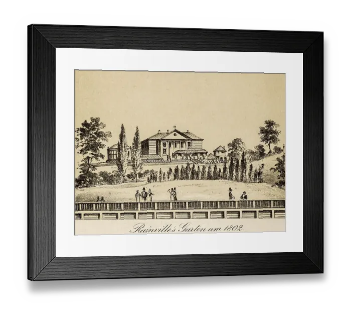 Framed Print : Funny old Hamburg, historical illustration 1892 Framed Print : Funny old Hamburg, historical illustration 1892