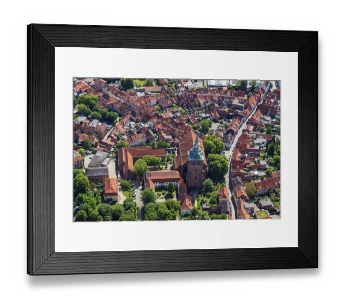Framed Print : Aerial view of St. Michael's Church Framed Print : Aerial view of St. Michael's Church