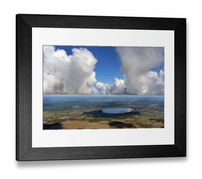 Framed Print : Aerial view of Arendsee, Altmark