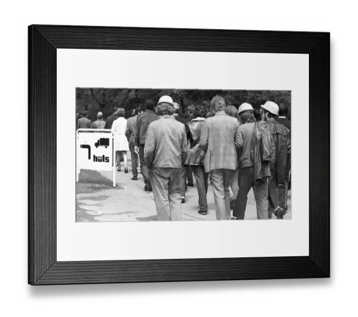 Framed Print : Workers and employees of Chemische Werke Huels (CWH) Framed Print : Workers and employees of Chemische Werke Huels (CWH)