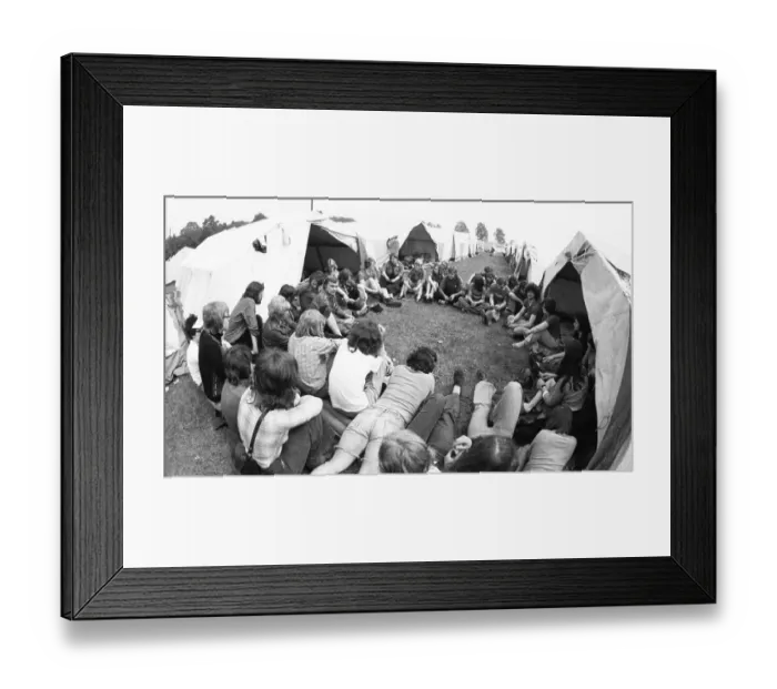 Framed Print : The camps of the DKP-affiliated children's and youth organisations Junge Pioniere and SDAJ at Whitsun 1975 on 17 Framed Print : The camps of the DKP-affiliated children's and youth organisations Junge Pioniere and SDAJ at Whitsun 1975 on 17