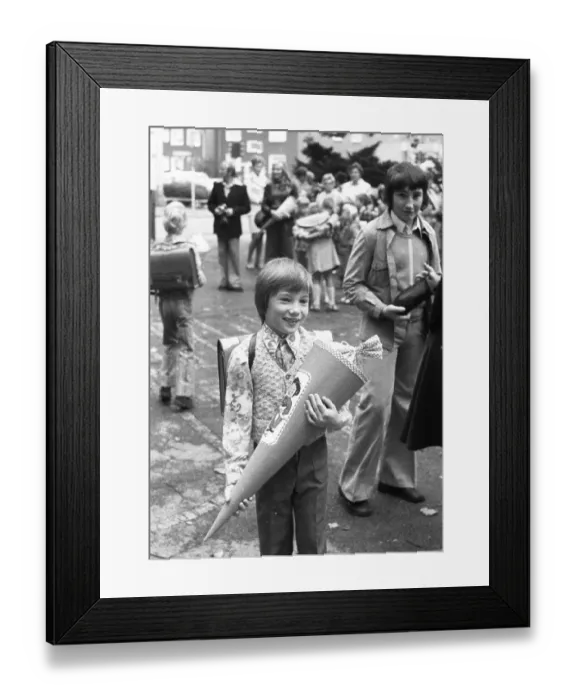 Framed Print : The first day of school on 14.9.1974 in Dortmund Framed Print : The first day of school on 14.9.1974 in Dortmund