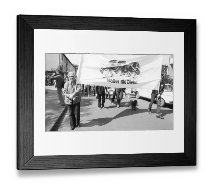 Framed Print : In the municipal election campaign