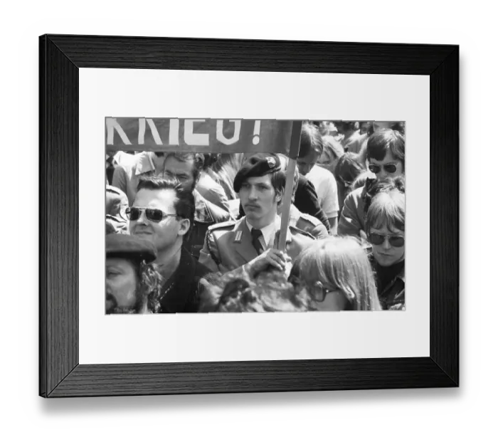 Framed Print : The 35th anniversary congress to end fascist rule was accompanied by a demonstration and rally in Mannheim