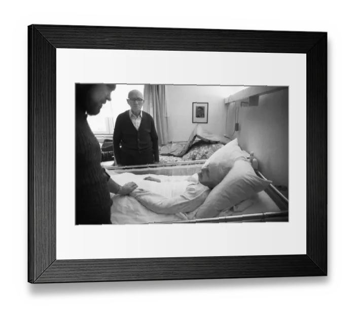 Framed Print : Resident and operation of an old people's home of the AWO (Arbeiterwohlfahrt) on 07 Framed Print : Resident and operation of an old people's home of the AWO (Arbeiterwohlfahrt) on 07