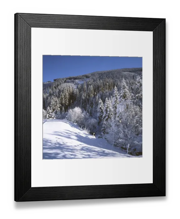 Framed Print : AUT, Austria, Gasteiner Tal: Winter in the Gasteiner Tal