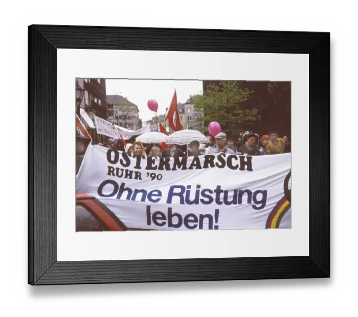 Framed Print : The traditional Easter march, here the OM Ruhr on 14