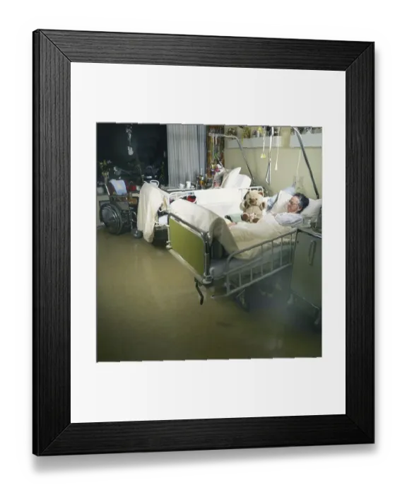 Framed Print : The work in the old peoples home of the Workers Welfare Association