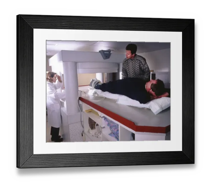Framed Print : In the University Hospital of the University of Bochum