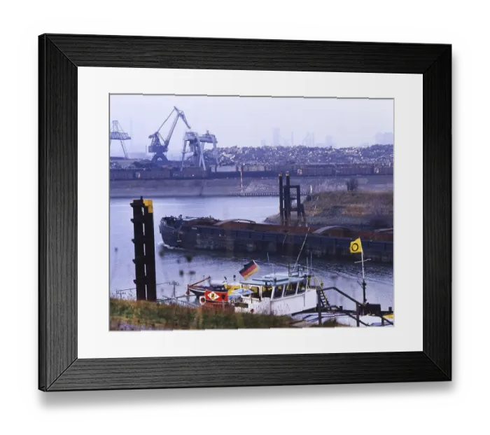 Framed Print : Duisburg inland port 80s Duisburg Framed Print : Duisburg inland port 80s Duisburg