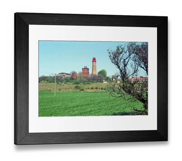 Framed Print : New and old lighthouse, Cape Arkona